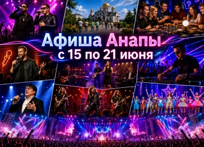 Афиша Анапы: мероприятия с 15 по 21 июня 2026 года