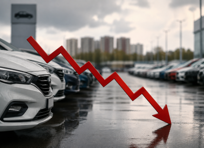 На Кубани продажи новых автомобилей рухнули на 21%
