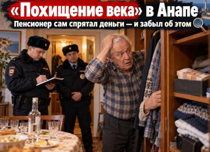 «Похищение века» в Анапе: пенсионер сам спрятал деньги, но забыл об этом