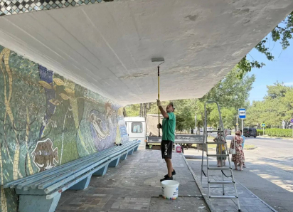 В Анапе продолжаются работы по благоустройству города