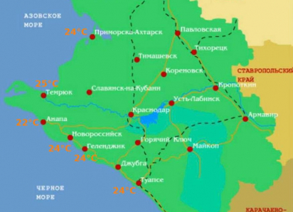 Температура моря у берегов Кубани поднялась почти до 30 градусов