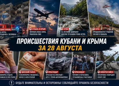 Атака на Севастополь, трагедия в Сочи и миллионные аферы: сводка происшествий Кубани и Крыма за 28 августа