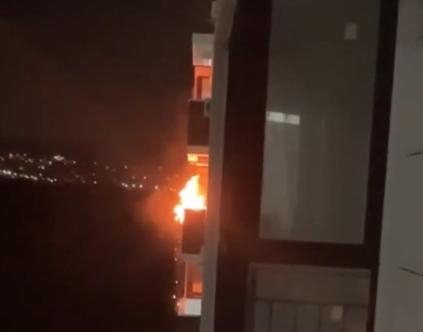 Ночью в ЖК «Раз Два Три» в Анапе горел балкон