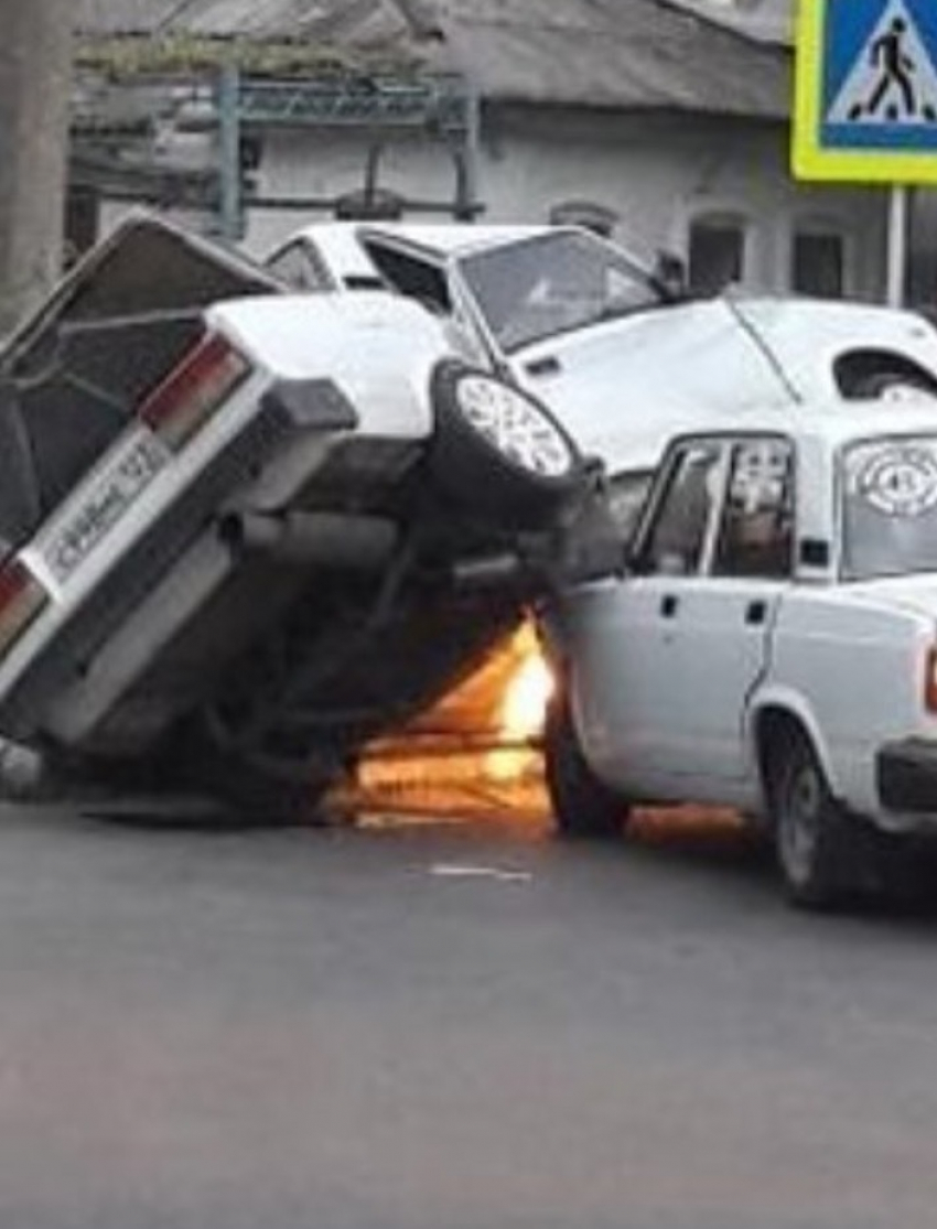 В Анапе на перекрестке Краснодарской и Советской 