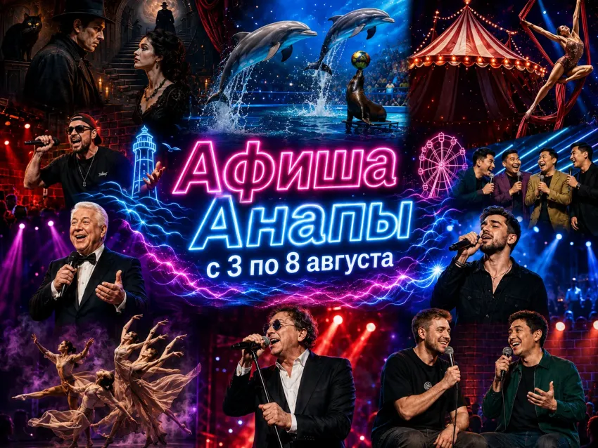 Куда сходить в Анапе с 3 по 9 августа: афиша мероприятий