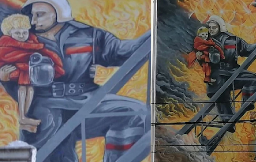 В Анапе героям скандального граффити сделали «пластическую операцию»