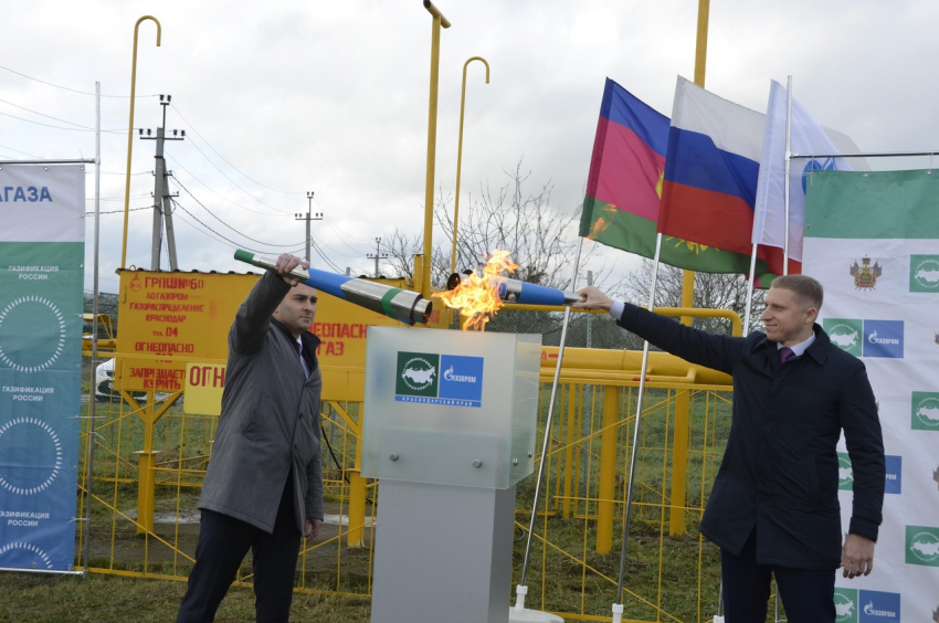 В Рассвете под Анапой ввели в эксплуатацию новую линию газопровода