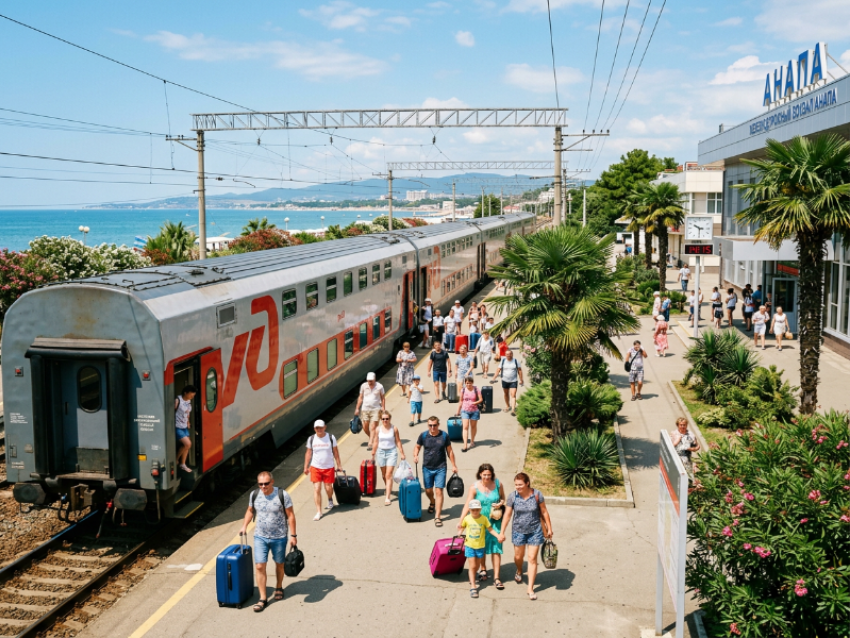 РЖД увеличили количество поездов в Анапу на лето 2026: как изменится поездное сообщение