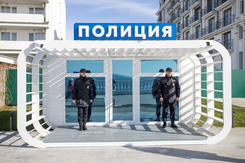 Пост полиции появился на новой набережной в Анапе