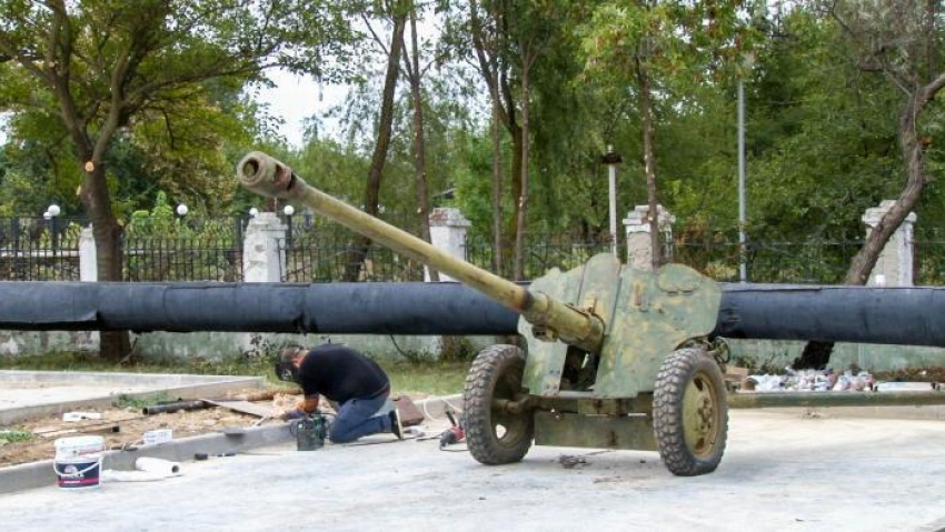 В парке военной техники в Анапе появился новый экспонат