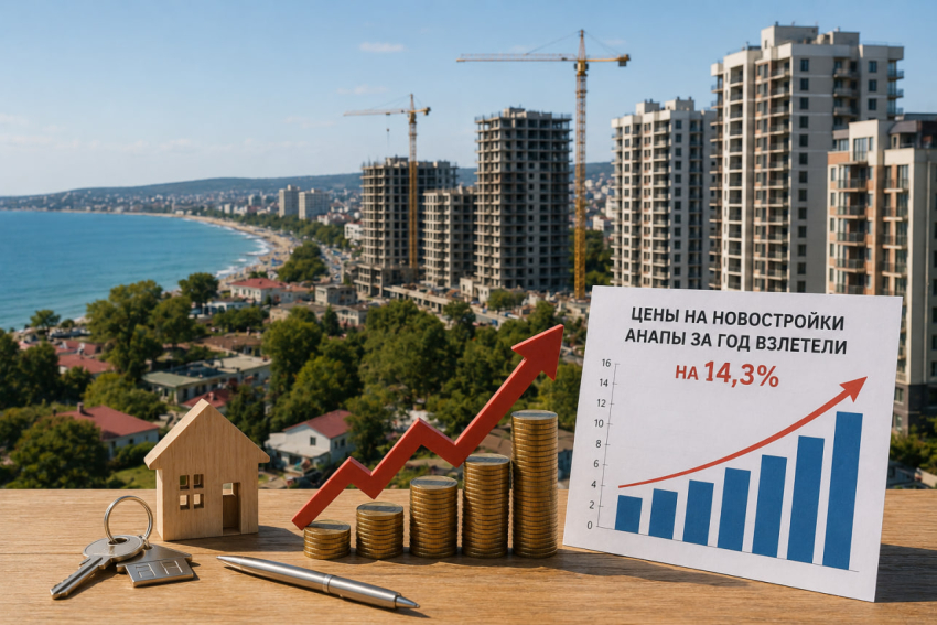 Анапа стала лидером Кубани по росту средней цены новых квартир