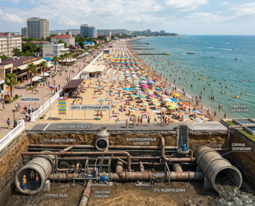 Канализация Анапы в сезон: выдержит ли система наплыв туристов в 2026 году