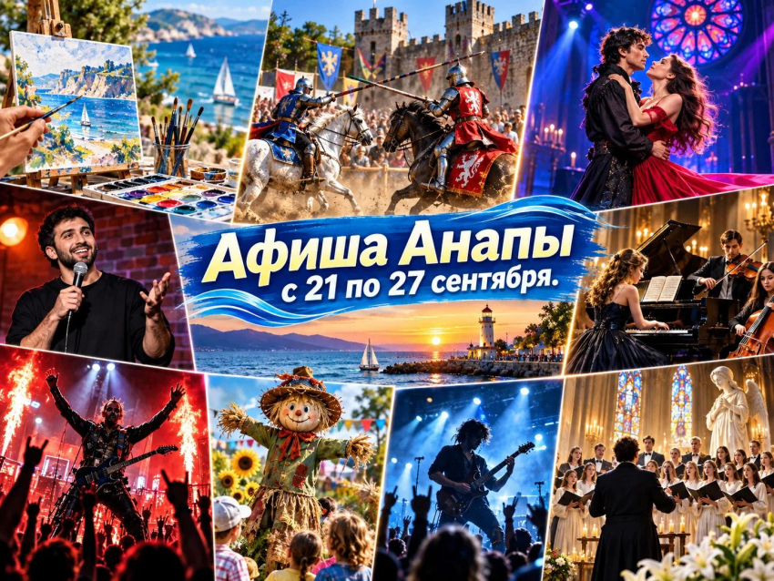 Куда сходить в Анапе с 21 по 27 сентября: афиша мероприятий на неделю