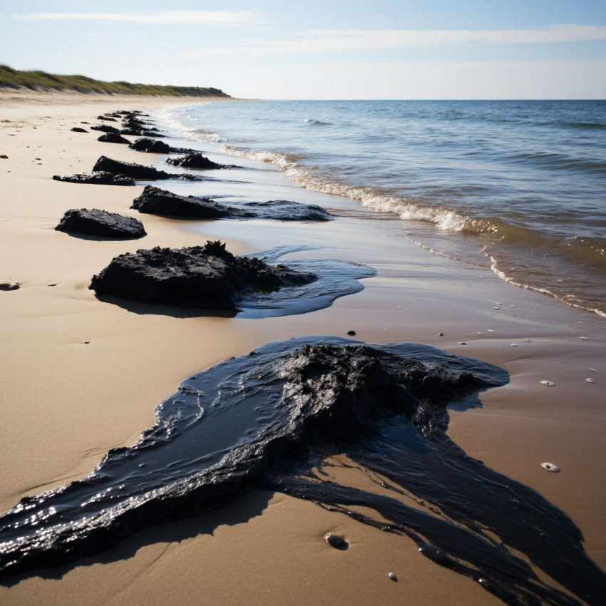 Волонтёры нашли на пляжах Анапы новые следы мазута