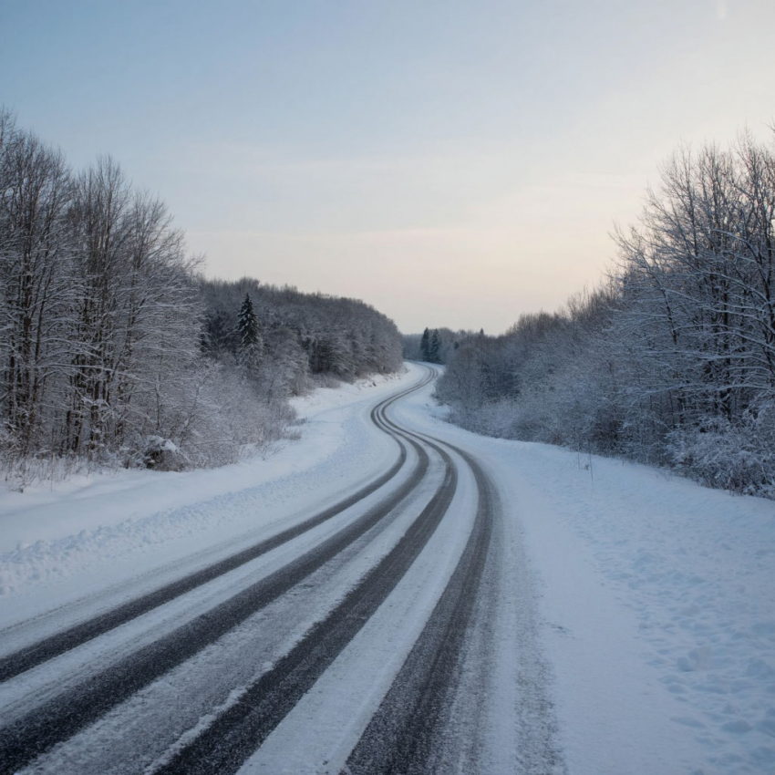 В Анапе ухудшилась ситуация на дорогах из-за мокрого снега