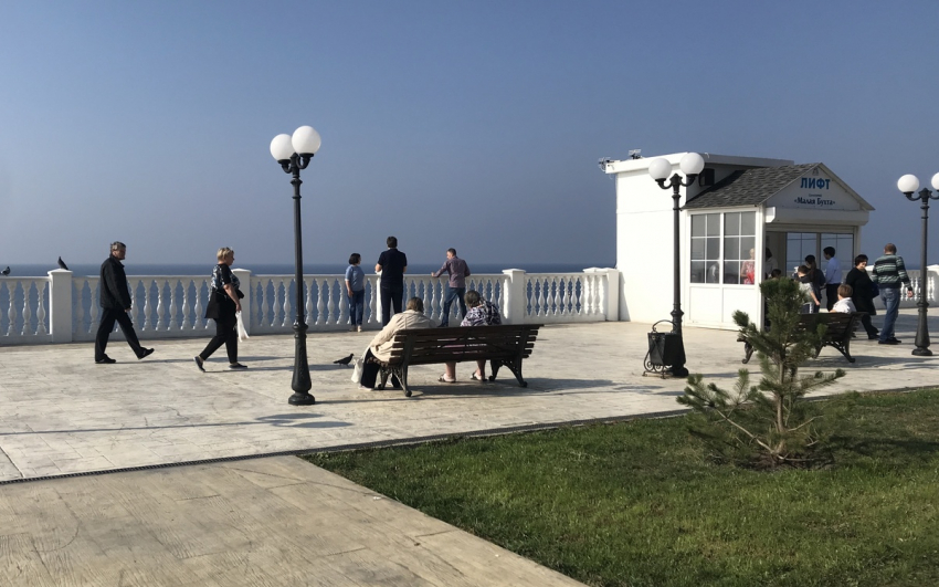 Сегодня в Анапе ясный, но морозный день