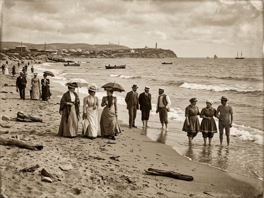 Как выглядели первые пляжи Анапы и когда город стал курортом