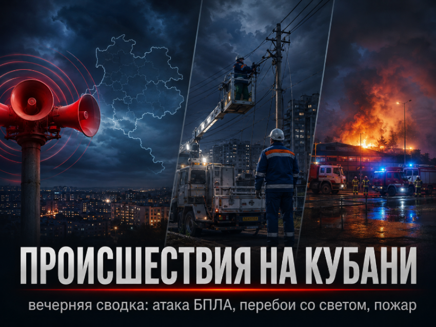 Трое погибших, крупный пожар и салют под тревогу: чем закончился тревожный день на Кубани