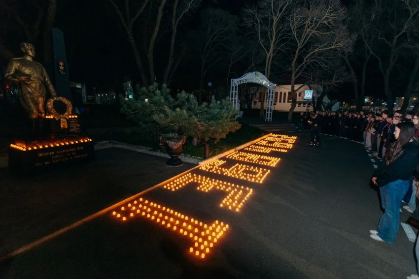 В Анапе школьники вспомнили жертв геноцида советского народа