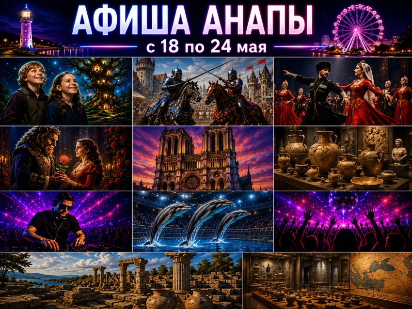 Афиша мероприятий 18-24 мая: куда сходить в Анапе с семьей