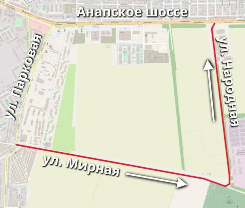 В Анапе на три дня изменят схему движения по улице Мирной